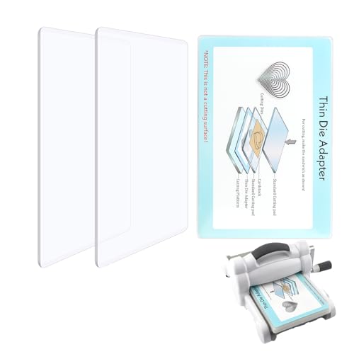 OTCRAFT 3 Stück/Set Standard-Schneidpads und dünner Stanzadapter für Stanzmaschine für Stanzmaschine; transparente Polycarbonat-Schneidpads, Stanzplatten, DIY, Scrapbooking, Papierbasteln von OTCRAFT