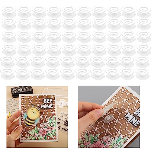 OTCRAFT Mini-Action-Wackel-Set, selbstklebende Federn, kleine Wobbler, für Kartenherstellung, DIY, Scrapbooking, Kunstprojekte, Handarbeit, Scrapbooking, Verzierungen, 90 Stück von OTCRAFT