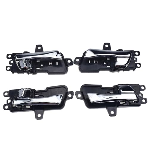 OTDQS 4-teiliges Set Innentürgriffe Für Autos Vorne Hinten Links Rechts Chrom Schwarz Für Hyundai Für Sonata 2.0L 2.4L 2.7L 3.3L Ersatz(Chrome 2.0L 2.4L 2011-2014) von OTDQS