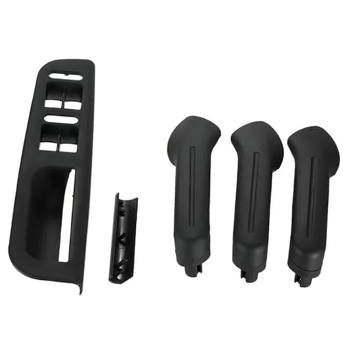 OTDQS LHD Auto Vorne Hinten Links Rechts Schwarz Tür Pull Haltegriff Für VW Für Golf MK4 Für Jetta 1999 2000 2001 2002 2003 2004 Ersatz(Black) von OTDQS