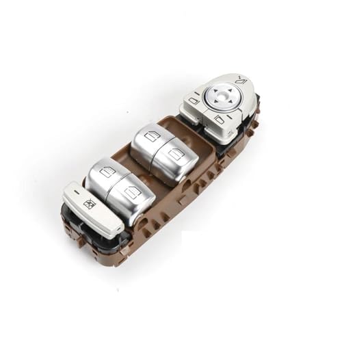 Taste Auto Power Fenster Glas Heber Control Schalter Taste Für Benz E Klasse 2016-2021 E260 E200 E300 E400 W213 2229052004(Brown) von OTDQS
