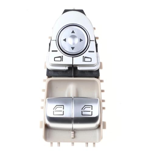 Taste Power Fenster Schalter Glas Control Regler Panel Taste Für Benz Für Vito W447 2014-2021 2059050302 A2059050302(Beige) von OTDQS