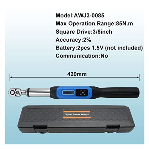 1/4 "3/8" Drehmomentschlüssel einstellbar Digital Drehmomentschlüssel Fahrrad Auto Reparatur Drehmomentwerkzeug Drehmomentschlüssel digital,Langlebig(AWJ3-0085) von OTENC