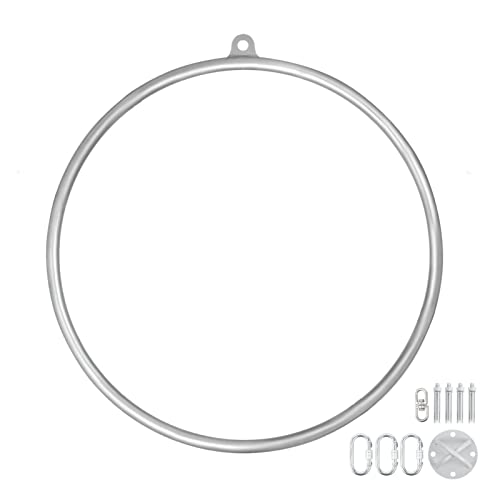 35 0 kg/770 Pfund Luftring -Set Yoga Circus Aerial Hoop Single/Double Point Dia. In 9 0cm 85 cm 80 cm Körperbau,Effiziente Ausrüstung(90CM Double Point) von OTENC