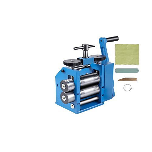 3Inch / 4.4Inch Sheet Manual Combination Jewelry Rolling Mill Semicircle Jewelry Press For Gold & Silver Nuggets Pressing,Effiziente Ausrüstung(112 mm Smooth slot) von OTENC
