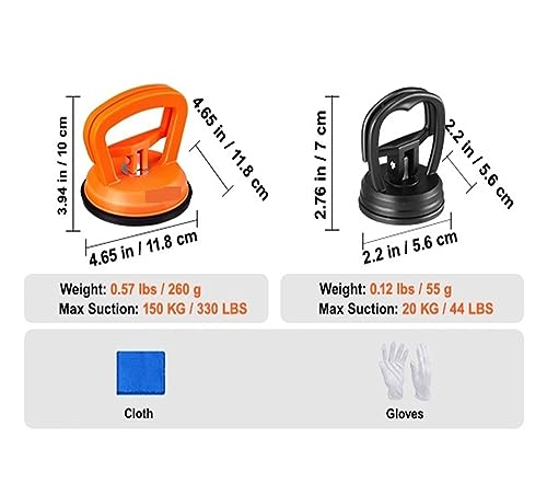 52/46/25/6 PCS Dellenentfernungsset Ausbeulreparaturset ohne Ausbeulung mit Gleithammer for die automatische Dellenentfernung bei kleineren Dellen an der Tür,Zeitersparnis(6 Pcs) von OTENC