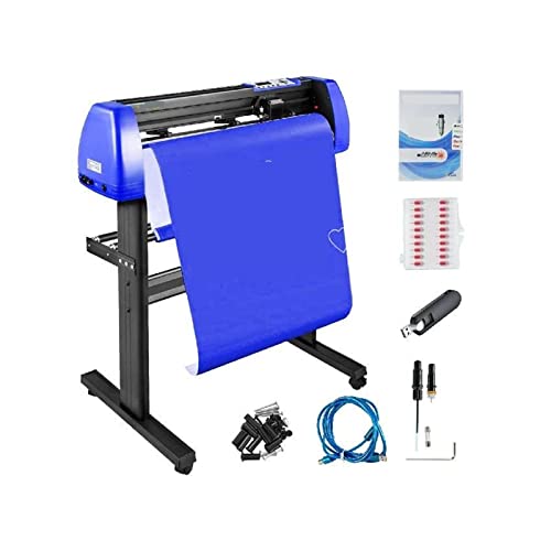 ALAIAS 28-Zoll-Vinyl-Plotter Schneidemaschine Software Signmaster Windows-kompatibles System 20 Klingen LCD Schwarz for Basteln Einfach zu bedienen für Profis und Anfänger von OTENC