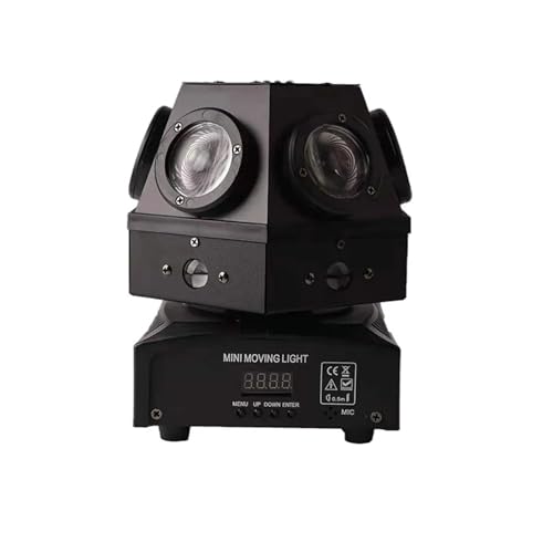 DJ-Lichter, Professionelle Weihnachten Bühne Lichter Strahl DJ Disco LED Strobe Party Licht DMX512 Sound Musik Projektor for Home Club für Partys von OTENC