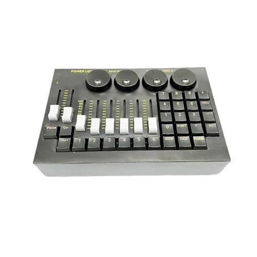 DMX-Controller Mini Command Wing Beleuchtungssteuerung MA2 Version Software Bühnenparty auf dem PC DMX-Konsole DJ Disco Hochzeitslichter USB-Stromversorgung für Vielseitigkeit(3pin) von OTENC