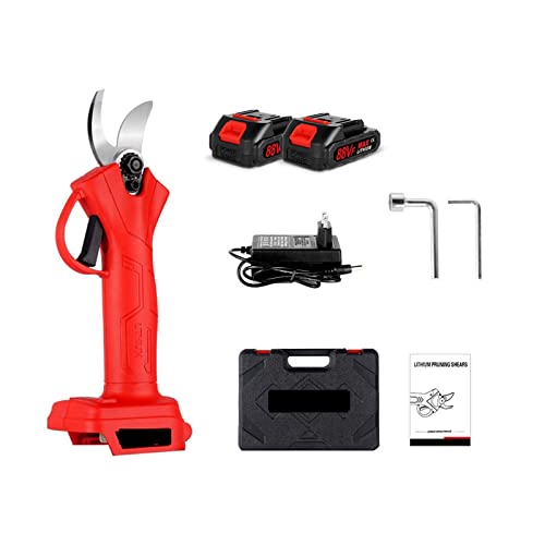 Gartenscheren, 1000-W-Akku-Elektro-Gartenschere, Handschere, 4 Geschwindigkeiten, Astschneider, Landschaftsgestaltungswerkzeug, 18-V-Batterie,Präzisionsschneiden(2 Battery Plug) von OTENC
