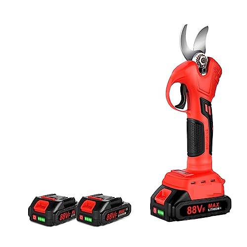 Gartenscheren, 1500 W bürstenlose elektrische Gartenschere 40 mm 4 Gänge Bonsai Astschneider Landschaftsbauwerkzeug for 18 V Batterie,Präzisionsschneiden(2 Battery Plug) von OTENC