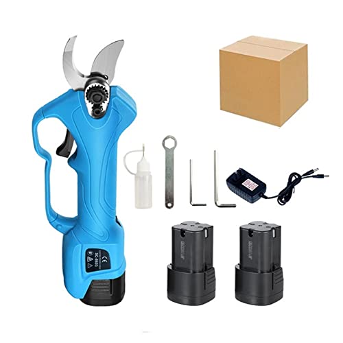 Gartenscheren, 16,8-V-Akku-Gartenschere Lithium-Ionen-Astschere Effiziente elektrische Schere Bonsai Elektrische Äste Gartengeräte SC-8603,Präzisionsschneiden(Two batteries(BOX)) von OTENC
