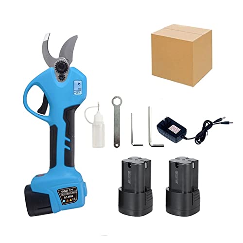 Gartenscheren, 16,8 V Akku-Gartenschere Lithium-Ionen-Gartenschere Effiziente Schere Bonsai Elektrische Äste Gartengeräte Elektrische SC-8604,Präzisionsschneiden(Two batteries(box)) von OTENC