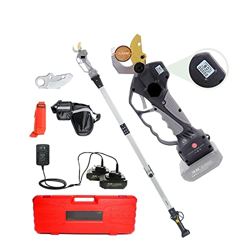 Gartenscheren, 16,8-V-Lithium-Ionen-Akku-Elektro-Gartenschere Effiziente Gartenschere for Obstbaum-Bonsai-Landschaftsbau,Präzisionsschneiden(Shears pole(Case)) von OTENC
