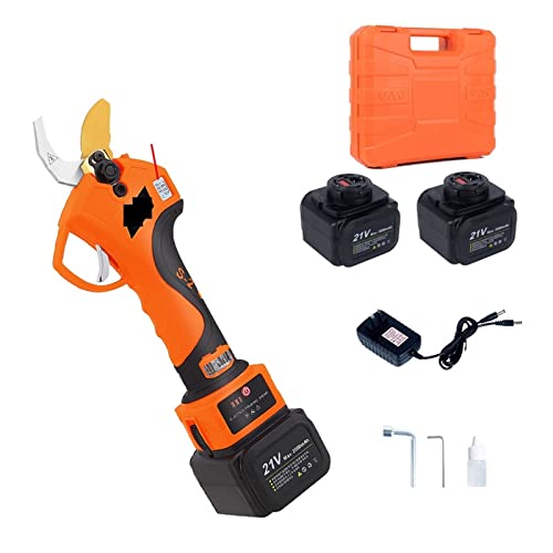 Gartenscheren, 21 V 16,8 V Akku-Gartenschere Lithium-Ionen-Gartenschere Effiziente Schere Bonsai Elektrische Äste Gartengeräte S-2 LCD,Präzisionsschneiden(S-2 21V) von OTENC