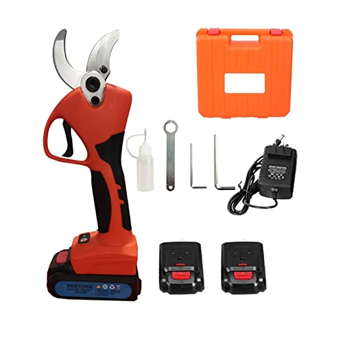 Gartenscheren, 21 V Akku-Schere Effiziente Lithium-Ionen-Bonsai-Schere Elektrische Äste Elektrische Gartengeräte SC-8605,Präzisionsschneiden(SC-8605 Orange) von OTENC