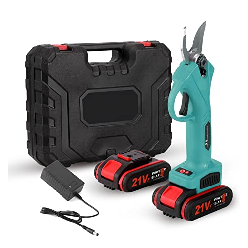 Gartenscheren, 21 V kabellose elektrische Astschere Astschere Gartenschere Bonsai Baum Ast Äste Batterieschneider Landschaftsbau Gartenwerkzeug,Präzisionsschneiden(Type A Blue) von OTENC