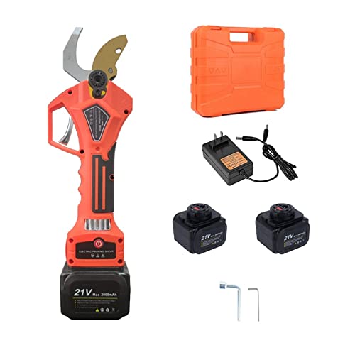 Gartenscheren, 21V Akku-Schere Lithium-Ionen Effiziente Schere Bonsai Äste Elektrische Gartengeräte Electric S32 32mm,Präzisionsschneiden(OR(case)) von OTENC
