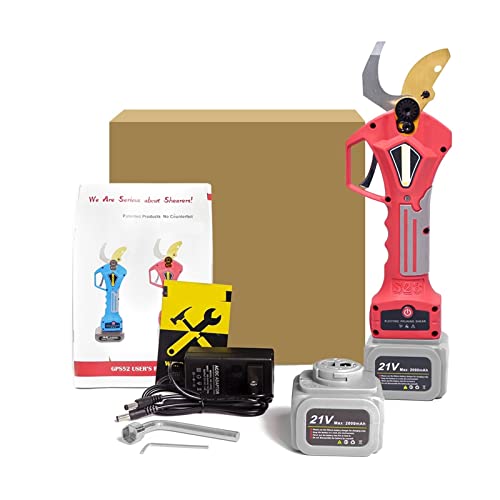 Gartenscheren, 400 W Akku-Elektro-Gartenschere, die Obstbaum-Bonsai-Lithium-angetrieben mit 2 Batterien beschneidet,Präzisionsschneiden(Shears(Box)) von OTENC