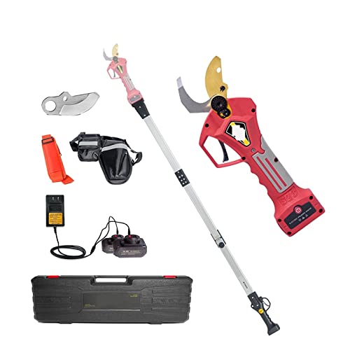 Gartenscheren, 400 W Akku-Elektro-Gartenschere, die Obstbaum-Bonsai-Lithium-angetrieben mit 2 Batterien beschneidet,Präzisionsschneiden(Shears pole(Case)) von OTENC