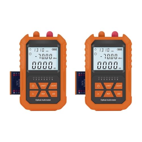 Glasfasertester, 2X 4 In 1 Optische Power Meter Visual Fault Locator 5Km Licht Stift LED Beleuchtung OPM Netzwerk Fiber Optic Kabel Tester Werkzeuge von OTENC