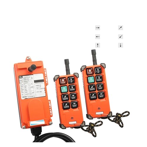 Industriekran Funkfernbedienung Drahtlose Schalter Hebekransteuerung Aufzugkran for Kran 12V24V,Schnelle Reaktion(Transmitter,VHF 310-331_12) von OTENC