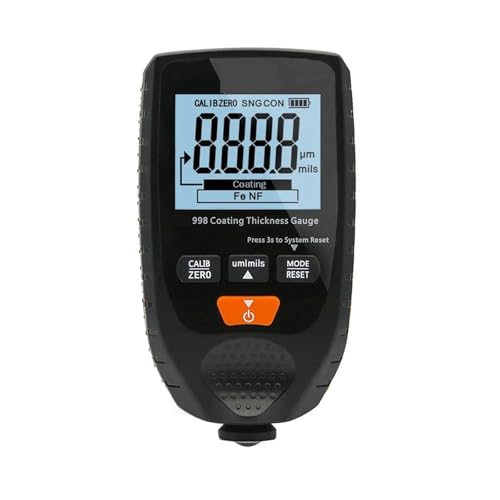 Lackdickenmessgerät Hintergrundbeleuchtung Film Dicke Gauge Auto Lack Tester Beschichtung Mit Englisch & Russland Manuelle Fe & NF von OTENC