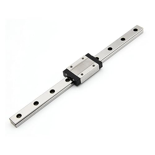 Linearlager, 440C Edelstahl MGN12 Linearführung MGN12H Miniatur-Linearschienenfräser 1 Stück Schiene + 1 Stück Schlitten CNC-3D-Druckerteil,Feine Verarbeitung(750mm) von OTENC