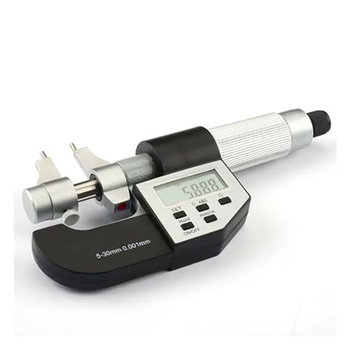 Mikrometer, Digitaler Mikrometer 5-30mm 25-50mm 50-75mm 75-100mm IP54 Innenmikrometer 0,001mm mm/Zoll Elektronischer Messschieber Präzision(25-50mm Contain loop) von OTENC