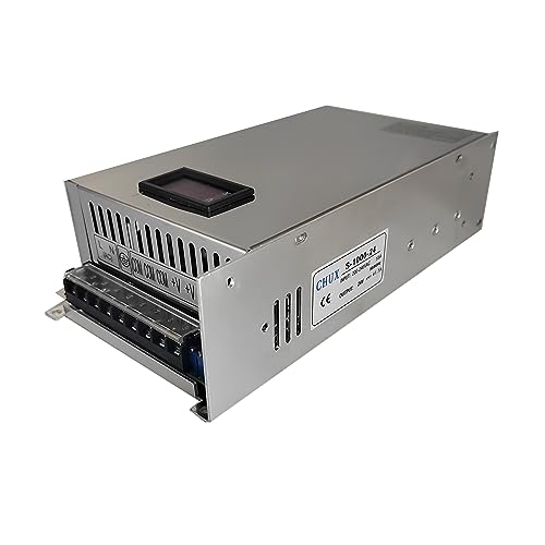 Netzteil, DC einstellbares 1000-W-Schaltnetzteil mit Display 12 V 15 V 24 V 36 V 40 V 48 V 55 V 60 V 72 V 80 V 90 V AC zu DC SMPS für 3D-Drucker(0-80V) von OTENC
