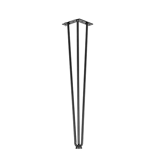 OTENC 4 stücke Metalltischbeine 16-40 Zoll 3-Rod-Haarnadel-Möbelbeine DIY. Home Bank Speisetschalter Ende Couchtisch Füße Zubehör,Effiziente Ausrüstung(26 inch) von OTENC