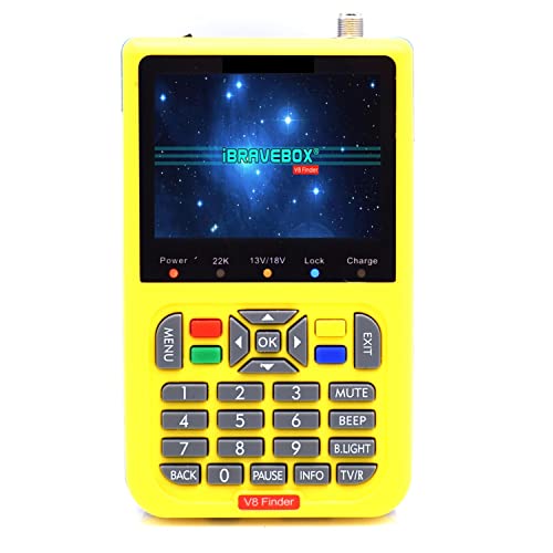 Satellitenfinder, V8 Finder Satellitenfinder TV-Antenne Außensignaldetektor DVB-S2-Empfänger Digitaler Signalmesser Sat-Schüssel einstellen Satellitenfinder, V8 Finder Satellitenfinder TV-Antenne Außensignaldetektor DVB-S2-Empfänger Digitaler Signalmesser Sat-Schüssel einstellen von OTENC