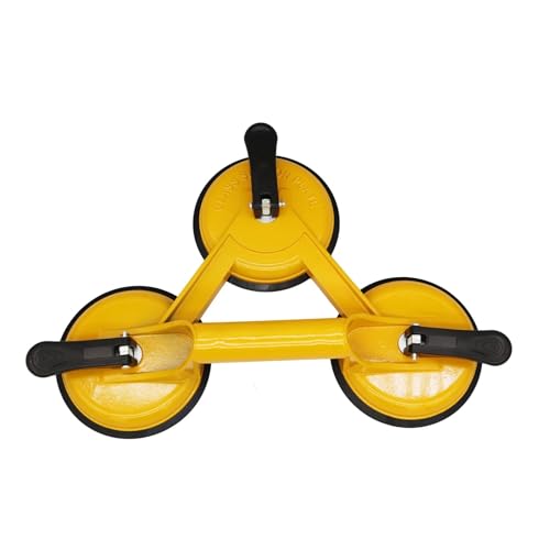 Saugnäpfe Doppelklauen-Glas-Saugnäpfe, robuste Kunststoff-Vakuumplatte for Anheben großer Glas-/Fliesen-Saugnapfe für Metall, Fliesen(TYPE 3) von OTENC