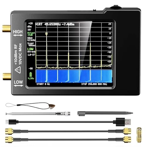 Spektrumanalysator, V0.3.1 Handheld Frequenz Analysator 100kHz Bis 960MHz MF/HF/VHF UHF Eingang Analysieren von OTENC