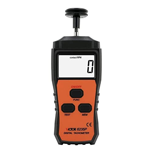 Stroboskop, Digitaler Nicht -Contact -Drehzahlmesser Victor VC6234P VC6235P VC6236P Nichtkontakte photoelektrische Drehzahlmesser, automatisch ausschalten, LCD Anzeige.(VC6235P) von OTENC