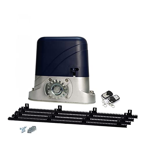 Toröffner, Schiebetoröffner mit 3-Nylon-Racks, Rollengattermotor, Automatisches Slide-Gate-Operator-Kit for Zaunauffahrt bis 1800 lbs,Kraftvolles Schiebetor(Kit a 3m rack) von OTENC