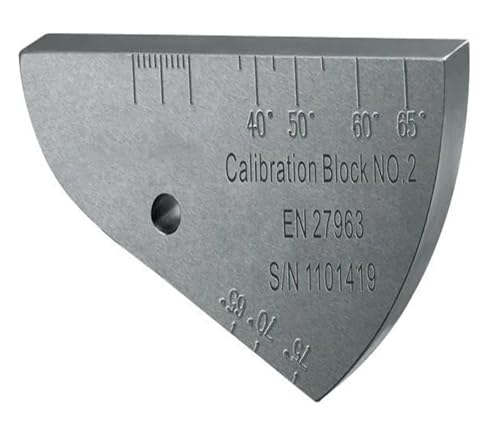 Werkstattwinkel, V2-Kalibrierungstestblock Kohlenstoffstahlblock IIW2 Typ 1018 Stahl-UT-Block,korrosionsbeständig(20MM 5MM) von OTENC