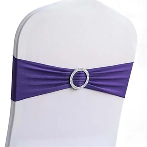 Stuhlschärpen für Hochzeitsveranstaltungen, Stuhlschärpen, 10 Stück/50 Stück, Stretch-Spandex-Stuhlknotenschleifen, Hotelparty-Hochzeitsdekoration, elastisches Stuhlschärpenband(Dark Purple,50pcs) Stuhlschärpen für Hochzeitsveranstaltungen, Stuhlschärpen, 10 Stück/50 Stück, Stretch-Spandex-Stuhlknotenschleifen, Hotelparty-Hochzeitsdekoration, elastisches Stuhlschärpenband(Dark Purple,50pcs) von OTENG