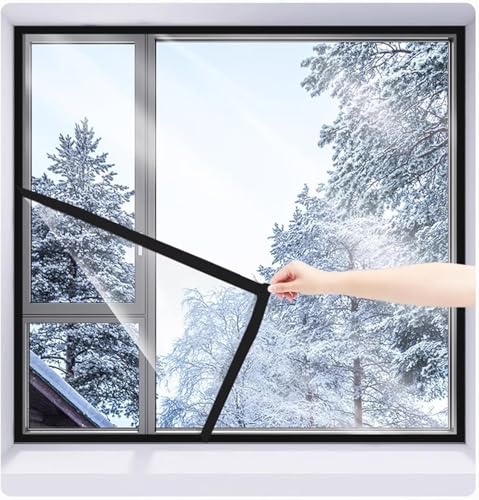 Verstellbares Fenster-Isolierset for den Winter, hält die Kälte draußen, zuschneidbare transparente Folienstärke, leicht zu öffnen for Belüftung, wiederverwendbare Fensterfolie aus Kunststoff(40x50cm) Verstellbares Fenster-Isolierset for den Winter, hält die Kälte draußen, zuschneidbare transparente Folienstärke, leicht zu öffnen for Belüftung, wiederverwendbare Fensterfolie aus Kunststoff(40x50cm) von OTENG