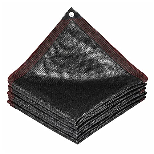 Outdoor Schattiernetz,Verdickte VerschlüSselung 12 Stiche Schattiernetz,90% Uv Blockieren GewäChshaus Plane Sonnensegel,FüR GewäChshäUser Balkon Patio-Rasen Schwarz (2mx6m/6.6ftx19.7ft) von OTIGA