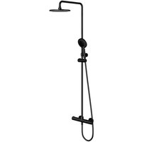 Otitec - omnires y - Brauseset mit Thermostat, Durchmesser 23 cm, 3 Strahlarten, schwarz matt Y1244NBL von OTITEC