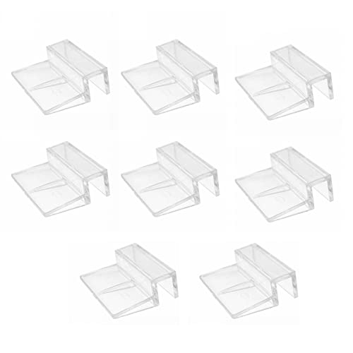 Aquarium-Deckel-Clips, transparente Acryl-Halterung, Halterung für Aquarium-Abdeckung, 6/8/10/12 mm (6 mm), 8 Stück von OTKARXUS
