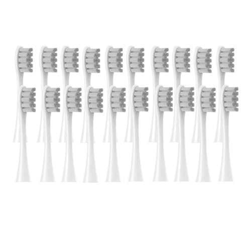 20 Stück Ersatzbürstenköpfe, Kompatibel Mit Oclean Flow/X PRO Elite/X/One/Z1/F1 Elektrische Zahnbürste, Vakuumversiegelte Borstenköpfe(20 pcs grey) von OTKSMDYY