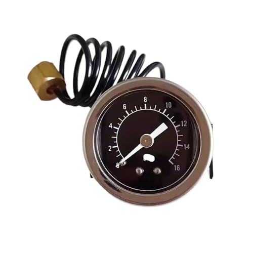 4Bar 6Bar 8Bar 16Bar 20Bar Y40 G1/4" G1/8" Innen-Außengewinde Kaffeemaschinen-Messgerät Dampfkessel-Bügeleisengehäuse Kapillarmessgerät(Black) von OTKSMDYY