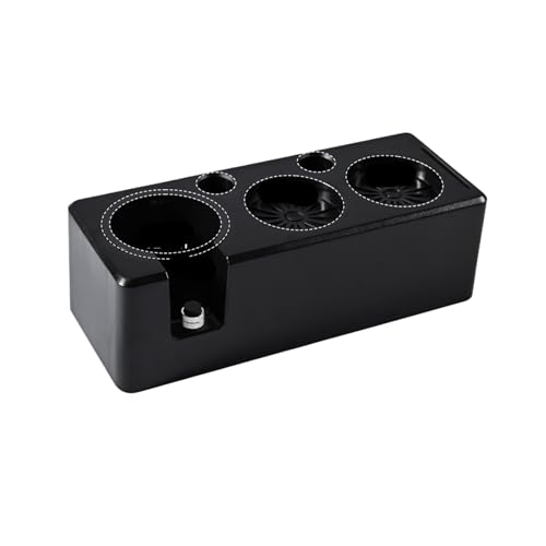 Kaffee Tamper Station Multifunktionale Stehen Siebträger Halter Distributor Matte 51MM 54MM 58MM ABS Espresso Maschine Barista Werkzeug(51-58MM-Black) von OTKSMDYY