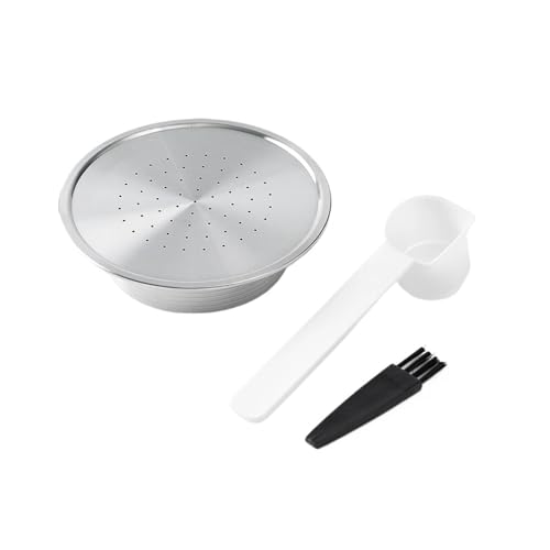 Kaffeekapsel Kompatibel For Senseo HD7801 Kaffeemaschine Crema Nachfüllbare Filterkapsel Edelstahl Kaffeezubehör(1Capsule) von OTKSMDYY