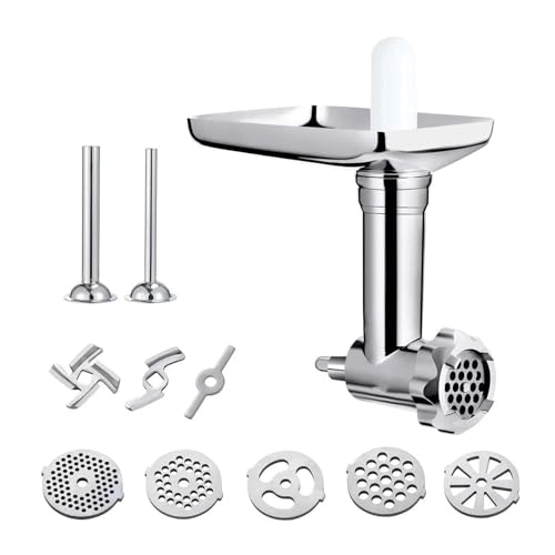 OTKSMDYY ABKR Metall-Lebensmittelwolf-Aufsatz, Kompatibel Mit KitchenAid-Standmixern, Wurstfüller, Fleischwolf, Küchenmaschinen-Aufsatz von OTKSMDYY
