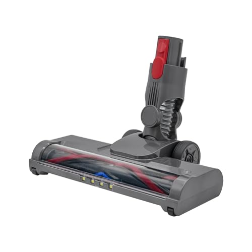 OTKSMDYY Reinigungskopf-Borstenrollenbürste, Kompatibel Mit Dyson V7 V8 V10 V11 V15, Kabelloser Staubsaugeraufsatz Mit LED-Leuchten for Hartholz Und Teppich von OTKSMDYY