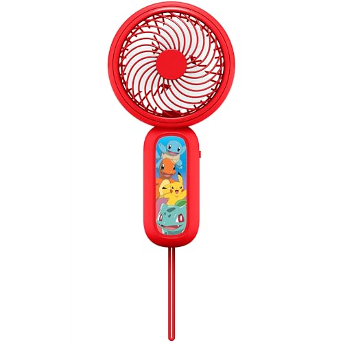 OTL Technologies Pikachu Charmander SQUIRTLE BULBASUR Mini-Handventilator, mit wiederaufladbarer Batterie, Rot OTL Technologies Pikachu Charmander SQUIRTLE BULBASUR Mini-Handventilator, mit wiederaufladbarer Batterie, Rot von OTL Technologies