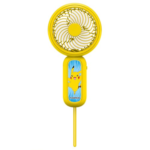 OTL Technologies Pikachu Mini-Handventilator mit wiederaufladbarem Akku, Gelb von OTL Technologies